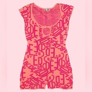 Fashion Nova Pink Sweater Romper